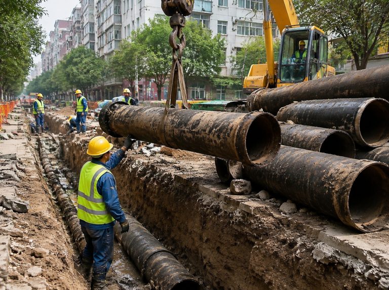 自来水球墨铸铁管拆除回收